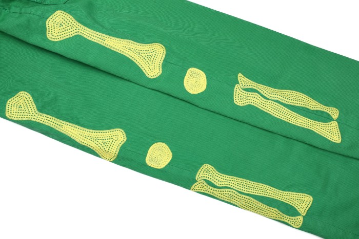 [Buy more Save more]Kapital Bone logo denim jeans green Travis Scott