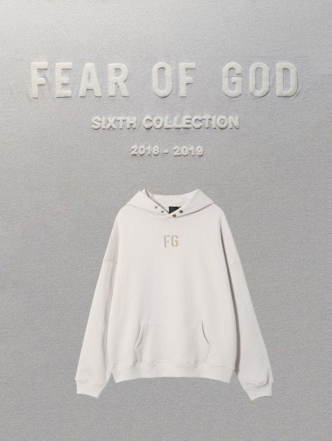 [buy more save more] 1:1 quality version Fear of God 7th Collection FG flocking logo hoodie 2 colors