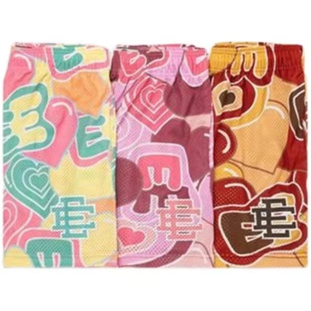  Eric Emanuel heart logo shorts 3 colors