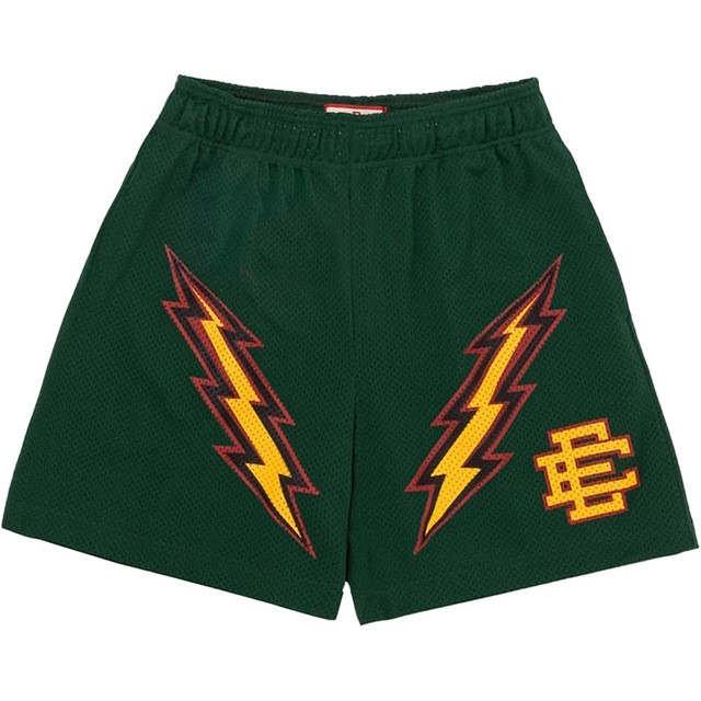  Eric Emanuel Golden state Warriors double lighting logo shorts 8 colors