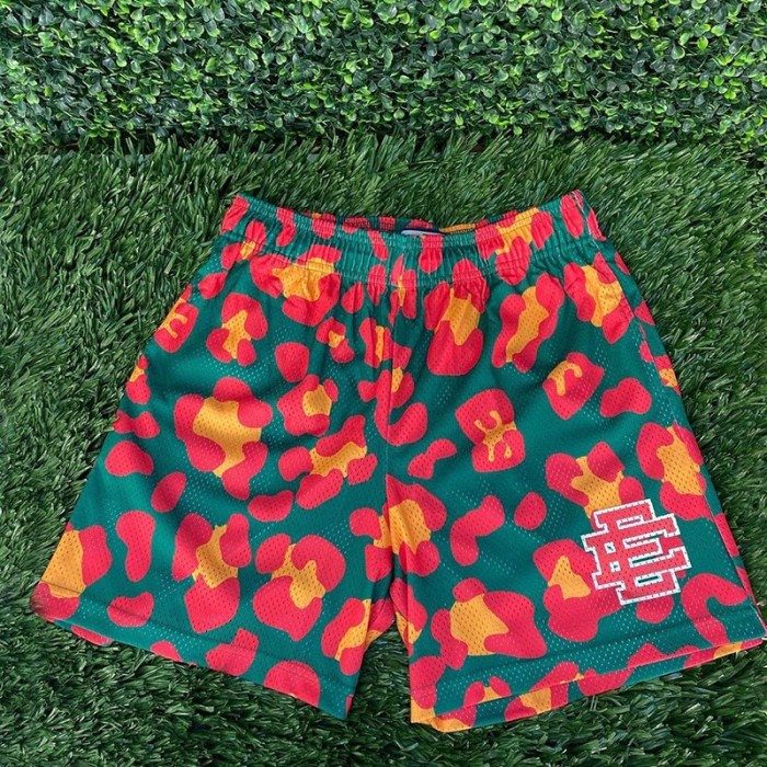  Eric Emanuel EE logo leopard shorts 3 colors