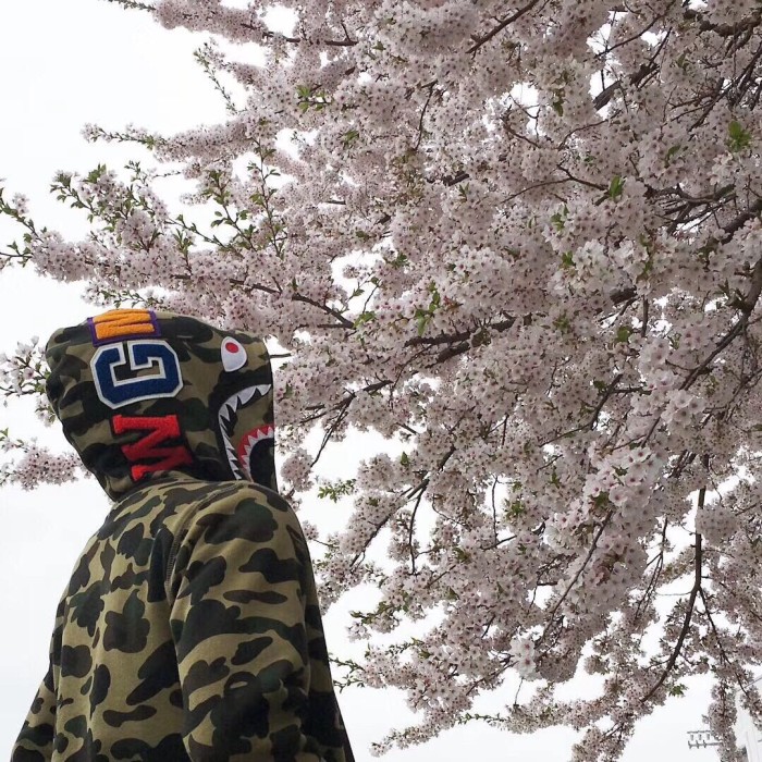  1:1 version Bape 1st camo shark zip up hoodie green