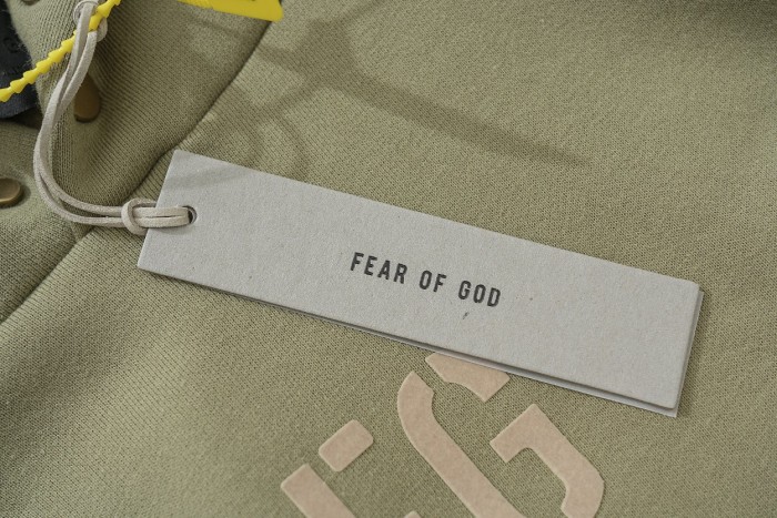 [buy more save more] 1:1 quality version Fear of God 7th Collection FG flocking logo hoodie 2 colors