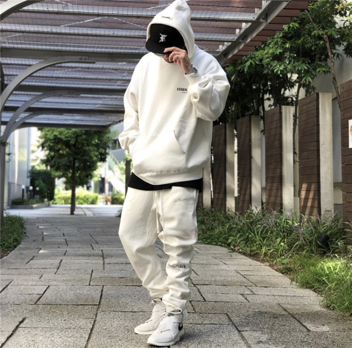 1:1 quality version Fear Of God fog Flower hoodie Black White
