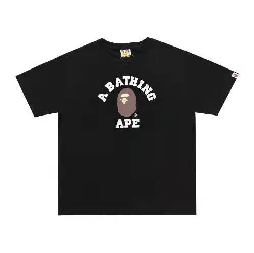 [50% Off]A Bathing Ape Bape Bape man head letter print couple t-shirt 4 colors 16822948