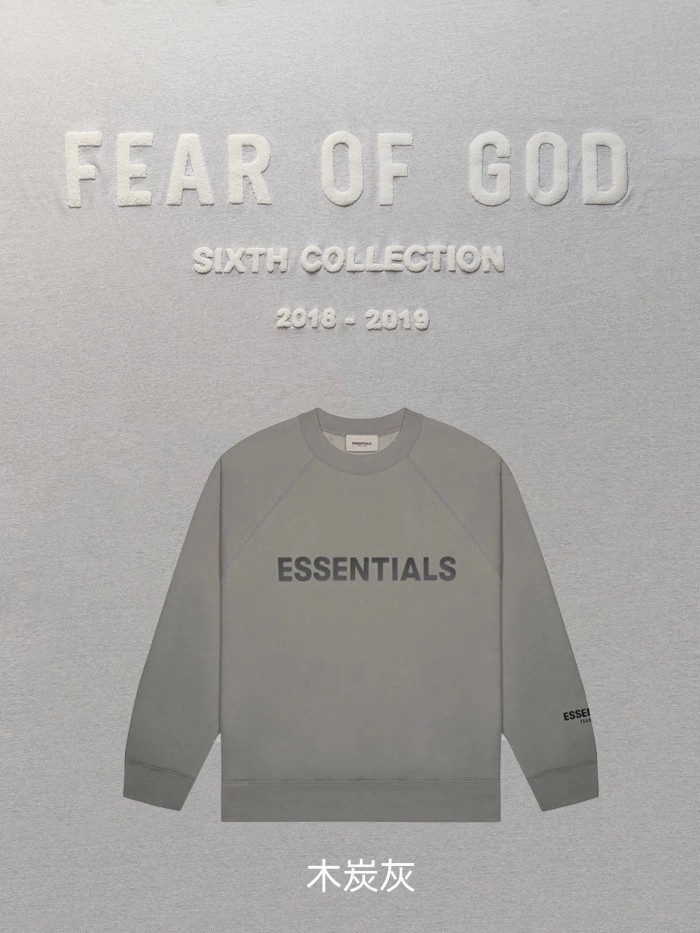 [buy more save more] 1:1 quality version essentials crewneck 6 colors (With 2021 new plastic bags)
