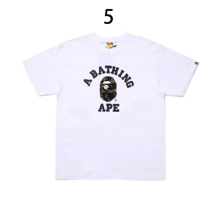 Bape Camouflage Little Ape Head Text Print Short Sleeve