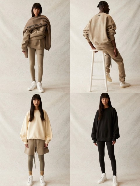 [50% Off]Fear Of God (Essentials) 1:1 quality version Fear of God ESSENTIALS 21FW back logo sweatshirt 5 colors 16823482
