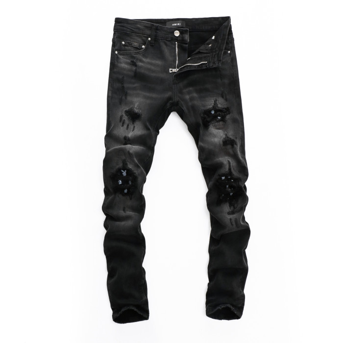 [50% Off]Amiri Cute Bunny Ripped Jeans 16822723