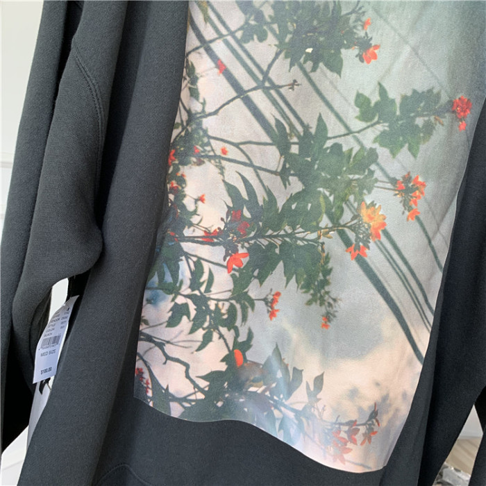 1:1 quality version Fear Of God fog Flower hoodie Black White