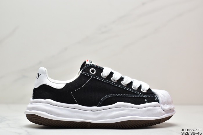 Mihara Yasuhiro MMY low shoes black white