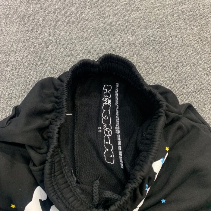 Young Thug Sp5der Black stars sweat pants
