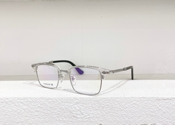 [buy more save more]1:1 quality half frame cross logo glasses 6 colors (with packing)