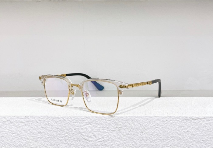 [buy more save more]1:1 quality half frame cross logo glasses 6 colors (with packing)