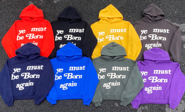 New Version 1:1 CPFM ye must be born again hoodie 10 colors