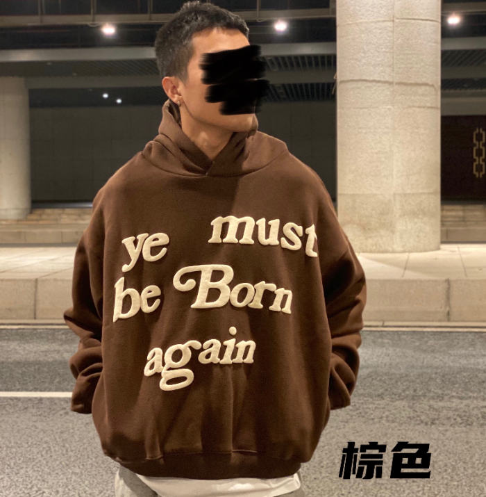 New Version 1:1 CPFM ye must be born again hoodie 10 colors