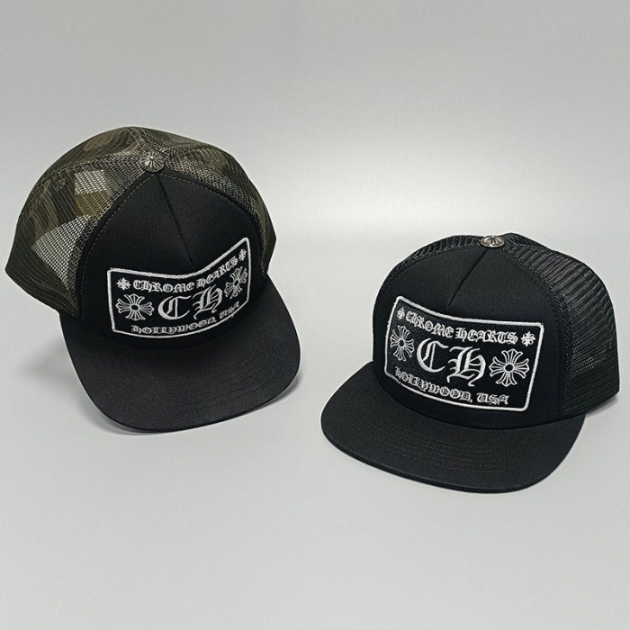 Embroidered logo flat brim cap 12 colors