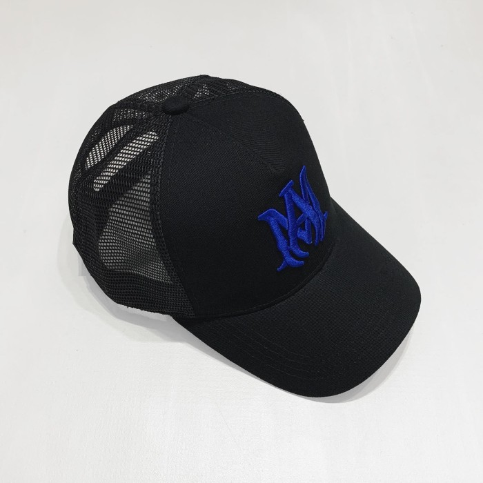 [50% Off] AM Embroidered lettered mesh hat- 18070575