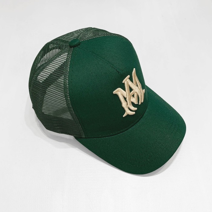 [50% Off] AM Embroidered lettered mesh hat- 18070575