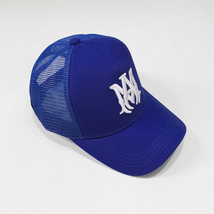 [50% Off] AM Embroidered lettered mesh hat- 18070575
