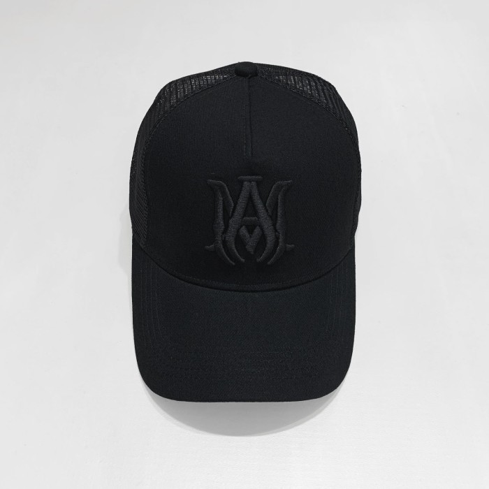 [50% Off] AM Embroidered lettered mesh hat- 18070575