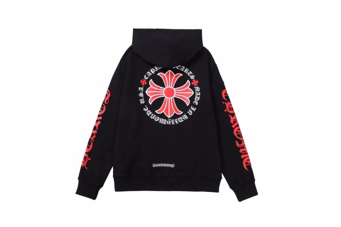 Red Cross zipper hoodie