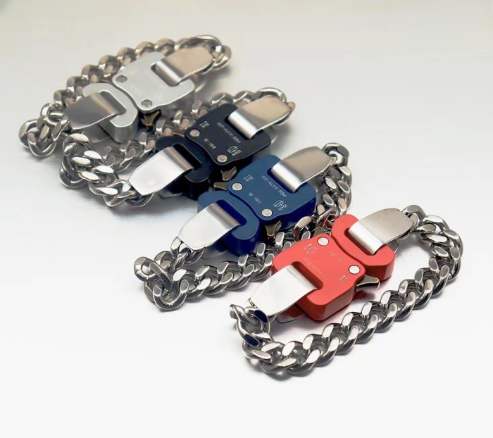 [Buy More Save More]1017 ALYX 9SM MERGE CANDY CHARM BRACELET - SILVER