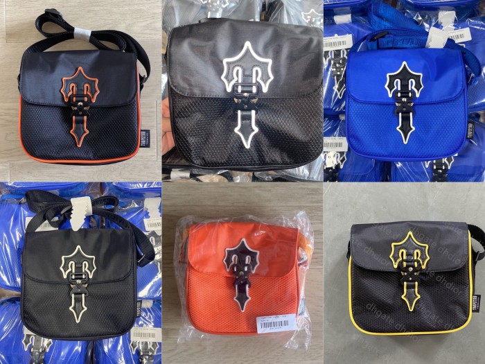 1:1 quality versiob Trapstar classic logo shoulder bag-trap