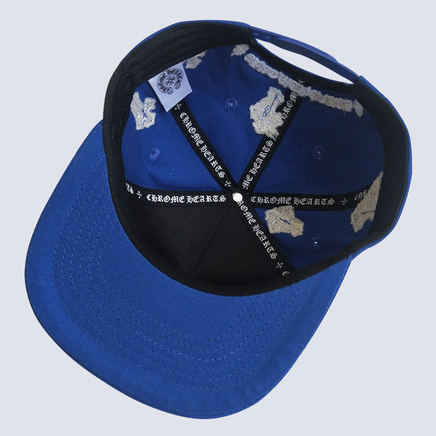 embroidered logo flat brim cap