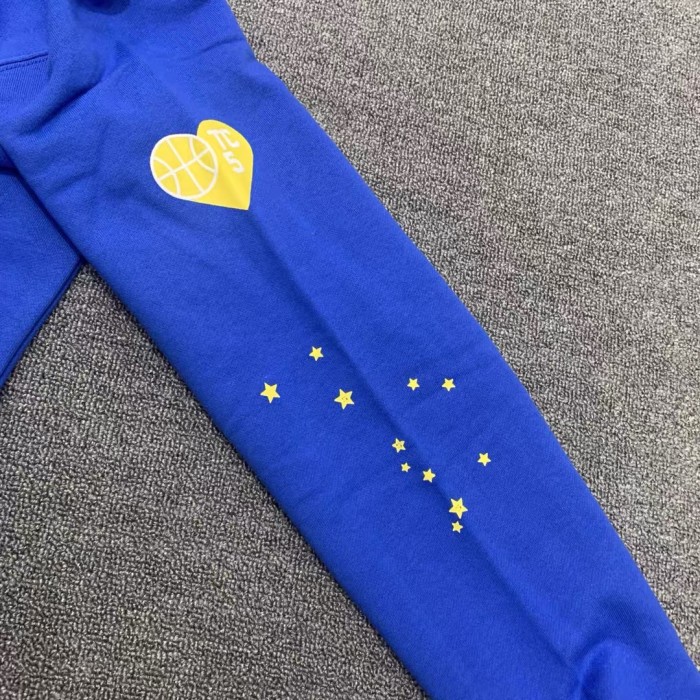 [buy more save more] Young Thug Sp5der-White number blue hoodie