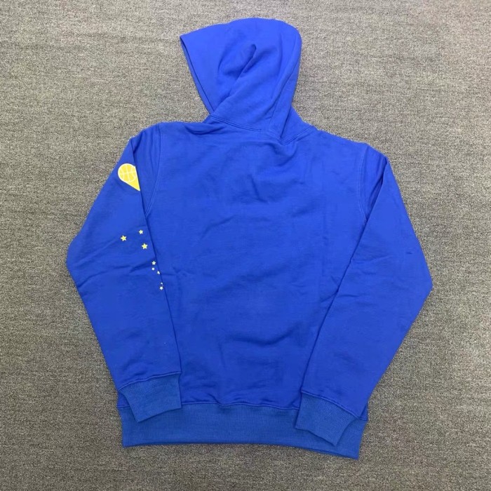 [buy more save more] Young Thug Sp5der-White number blue hoodie