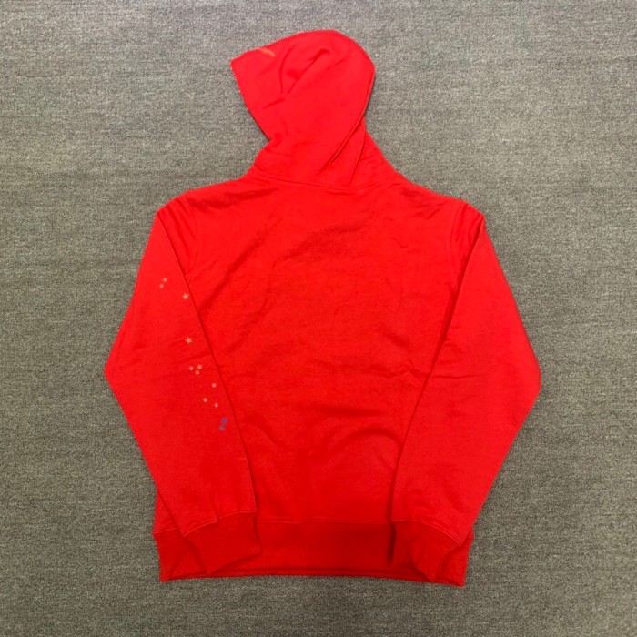 Young Thug Sp5der-Pink digital red hoodie