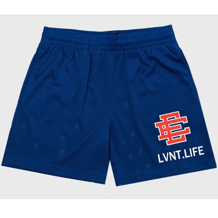 [buy more save more]  Eric Emanuel LIFE logo mesh shorts
