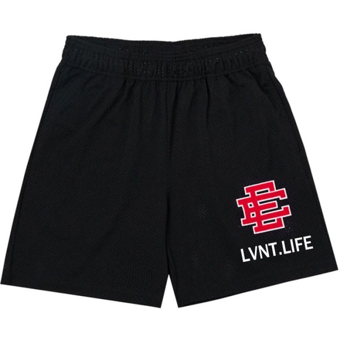 [buy more save more]  Eric Emanuel LIFE logo mesh shorts