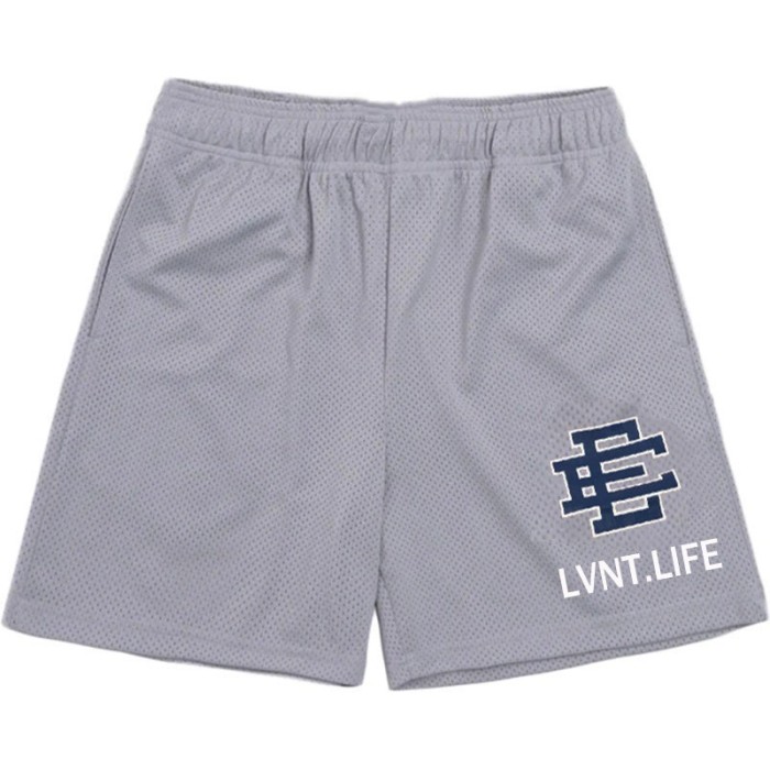 [buy more save more]  Eric Emanuel LIFE logo mesh shorts