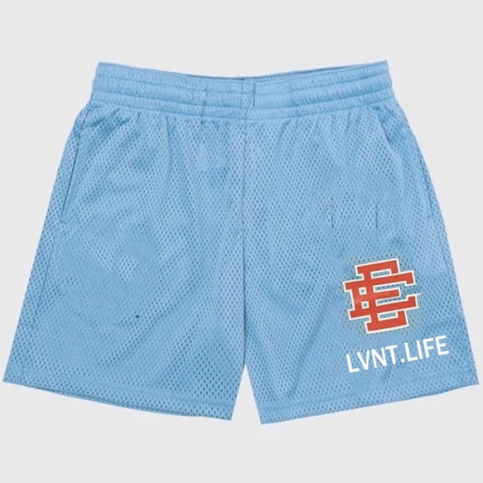 [buy more save more]  Eric Emanuel LIFE logo mesh shorts