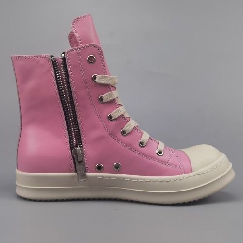 [Buy more Save more] Pink leather high tops