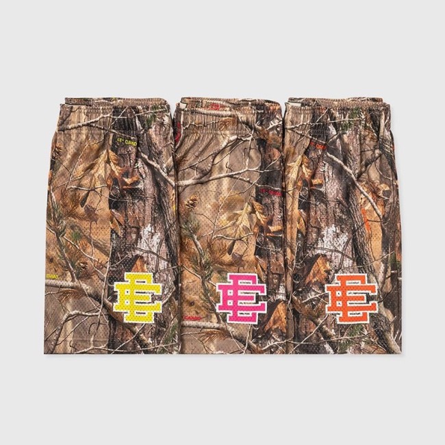  Eric Emanuel dead branches logo mesh shorts