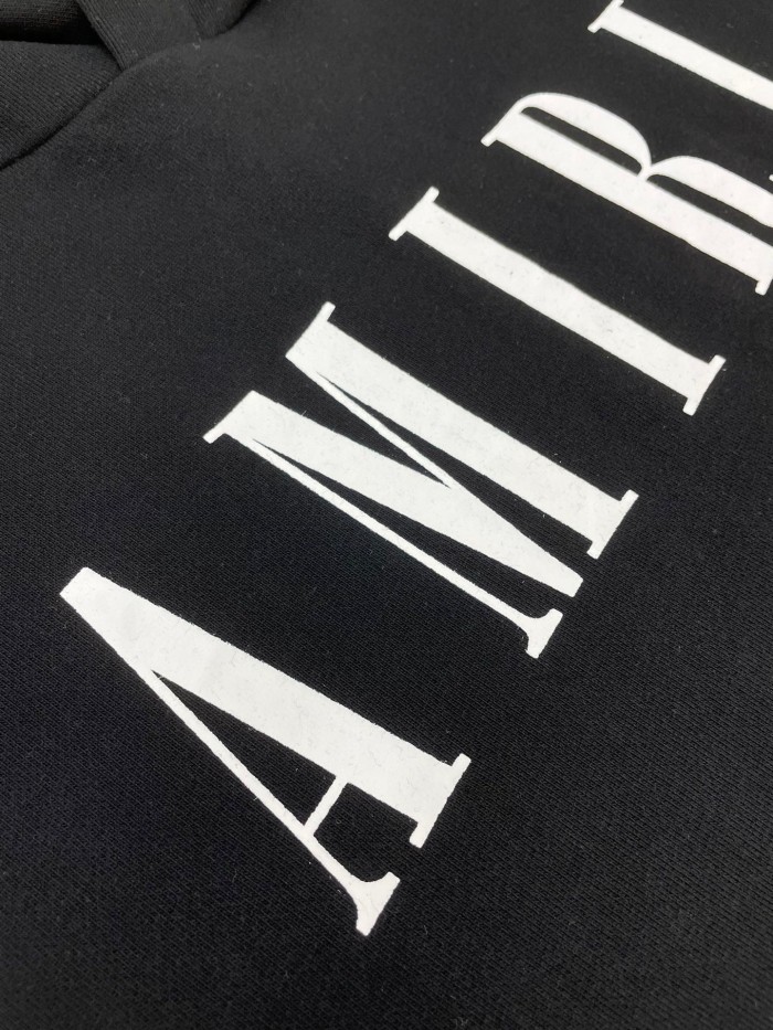 1:1 quality version Basic alphabet hoodie black