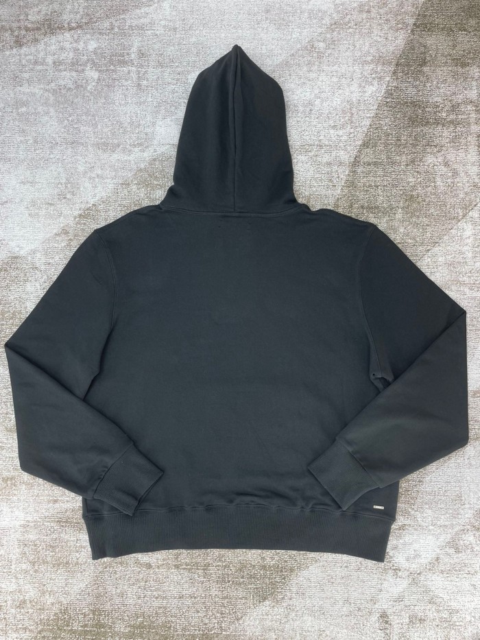 1:1 quality version Basic alphabet hoodie black