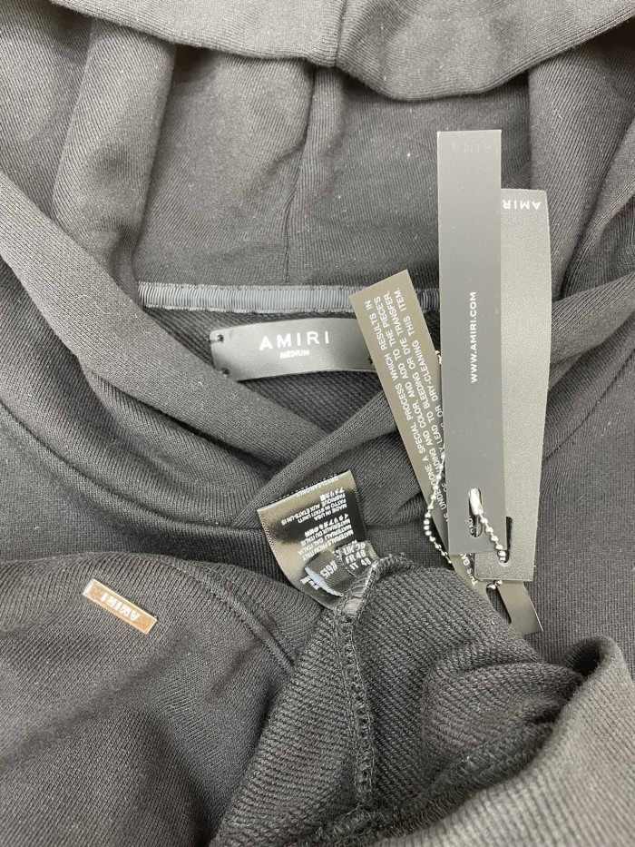 1:1 quality version Basic alphabet hoodie black
