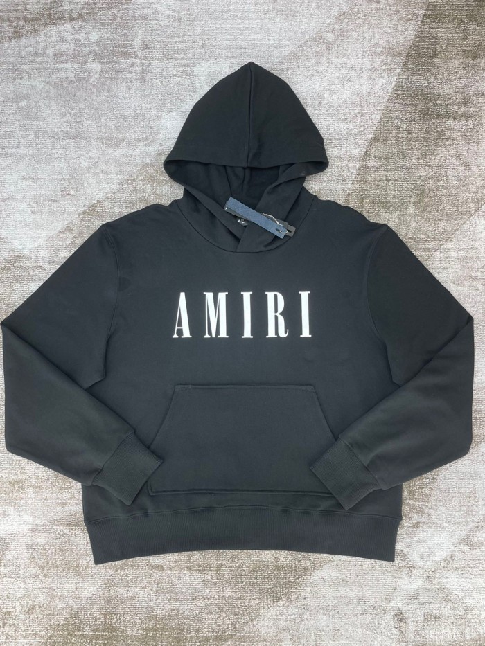 1:1 quality version Basic alphabet hoodie black