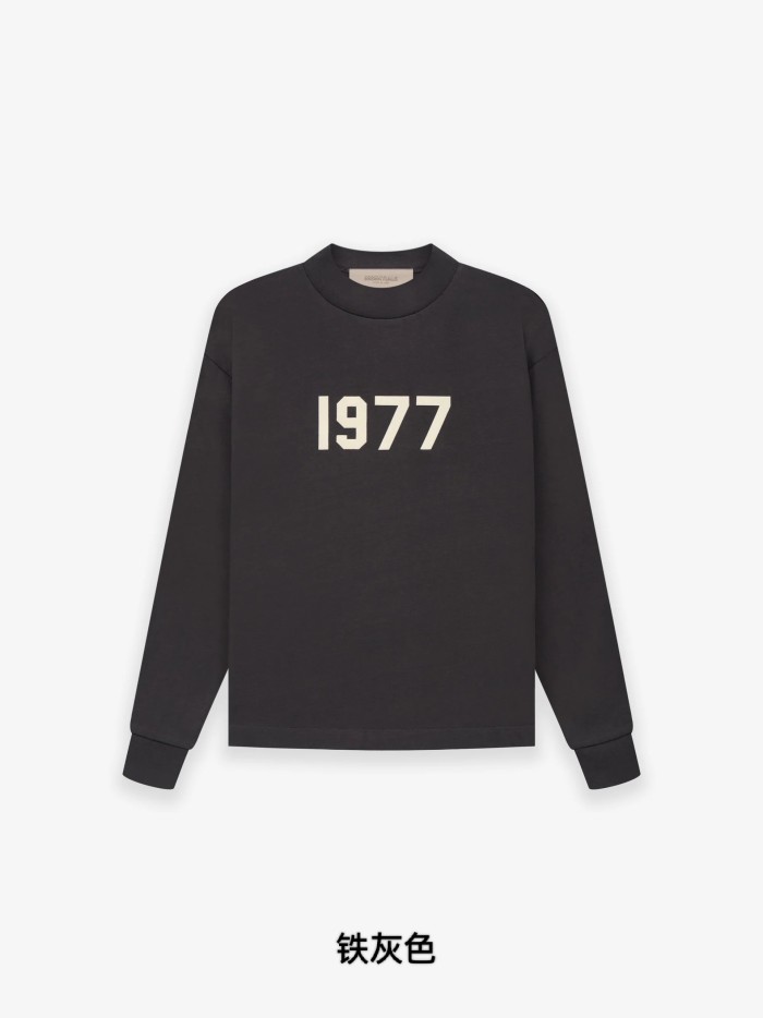 1:1 quality version 1977 flocking printed tee