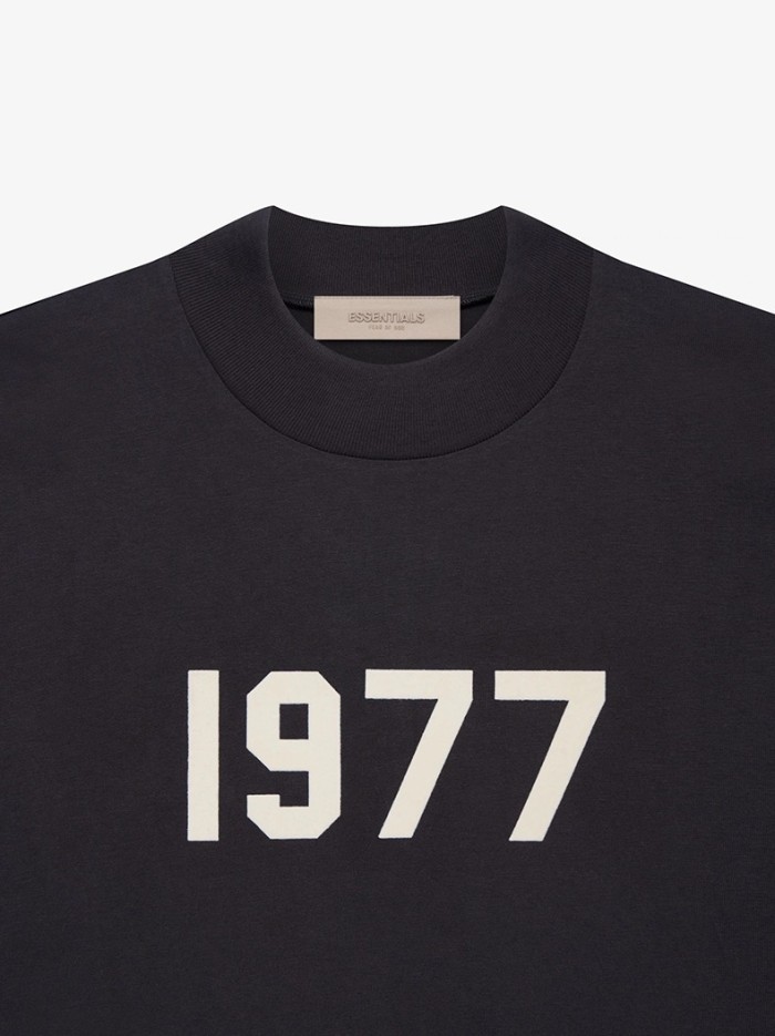 1:1 quality version 1977 flocking printed tee