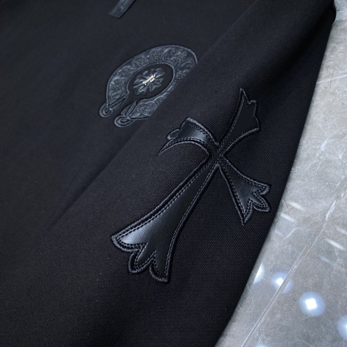 [Buy more Save more]sheepskin logo sweatshirt black white