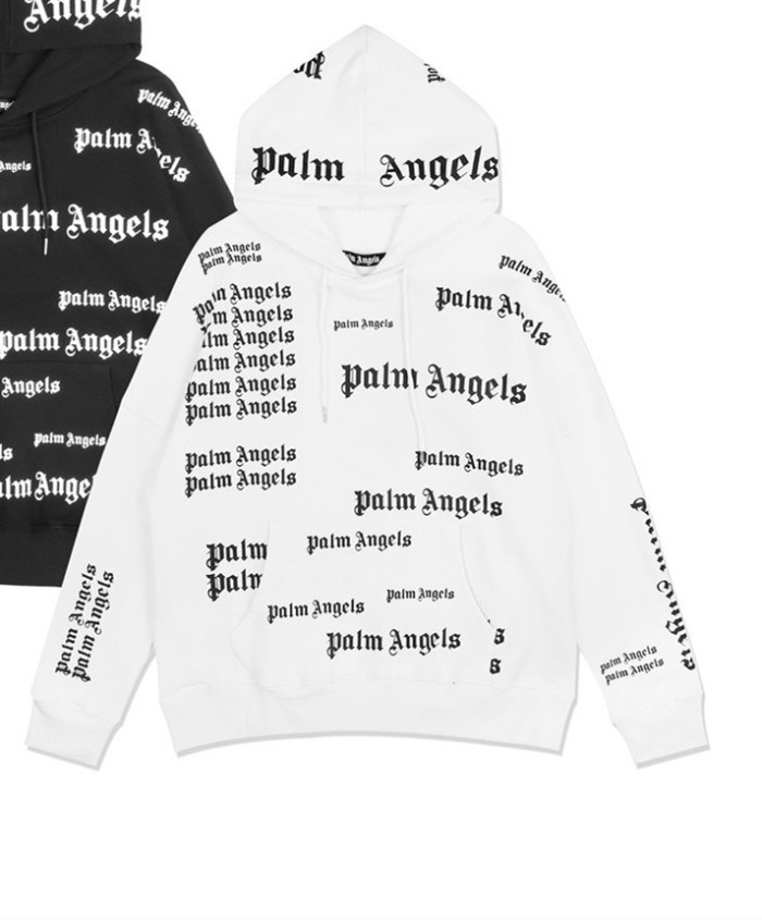 Covered in letter hoodies-