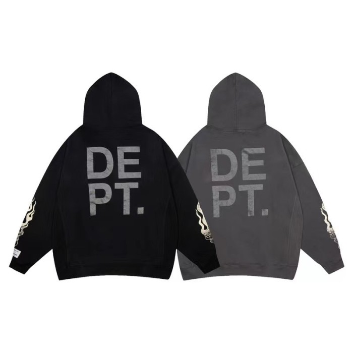 1:1 quality version Cuff Flame Print Heavy Duty Sweatshirt-