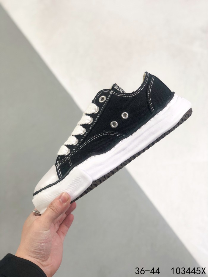 MMY Canvas flat toe caps low shoes-