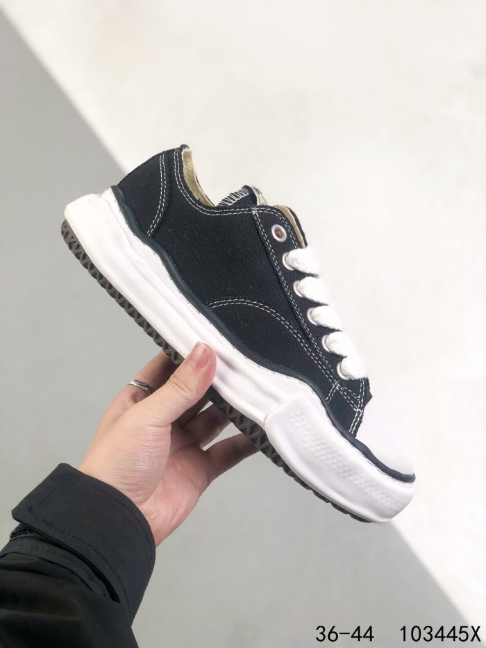 MMY Canvas flat toe caps low shoes-