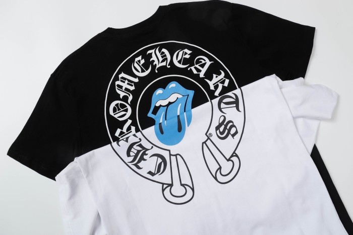 Blue tongue and horseshoe print tee 2 colors